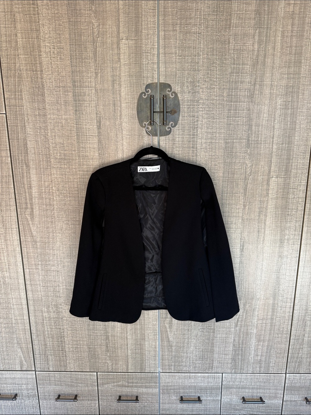 Zara Open Front Cape Blazer